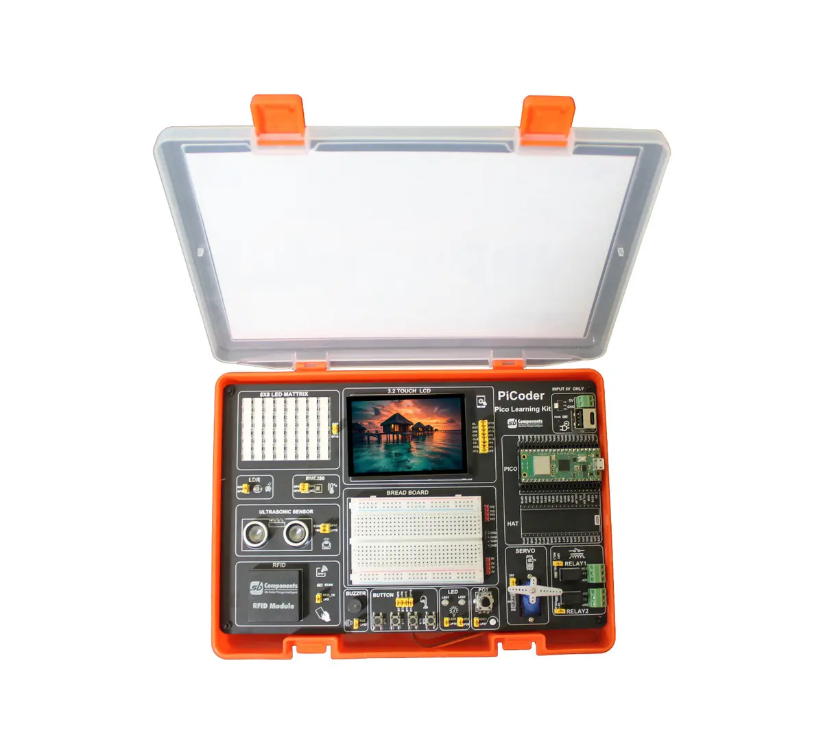 Picoder - Compact Diy Raspberry Pi Pico 2H Learning Kit 1