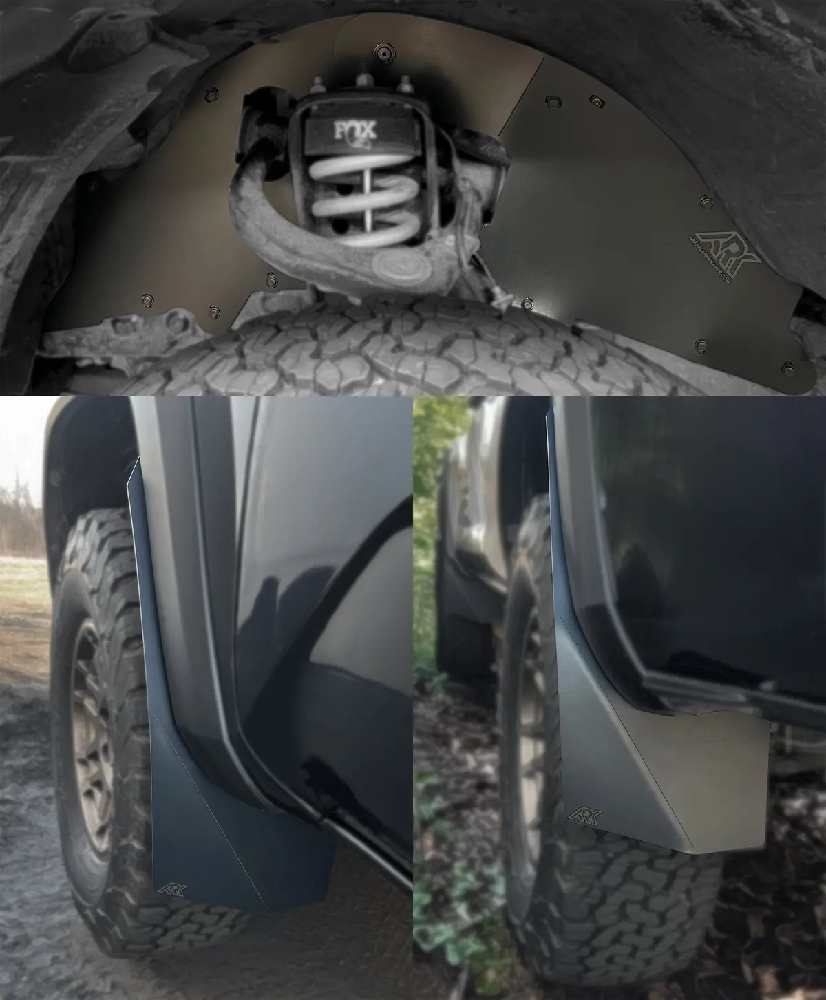 Trixpoly Splash Guards & Mudflap Micros Fits 2016-2023 Toyota Tacoma 1