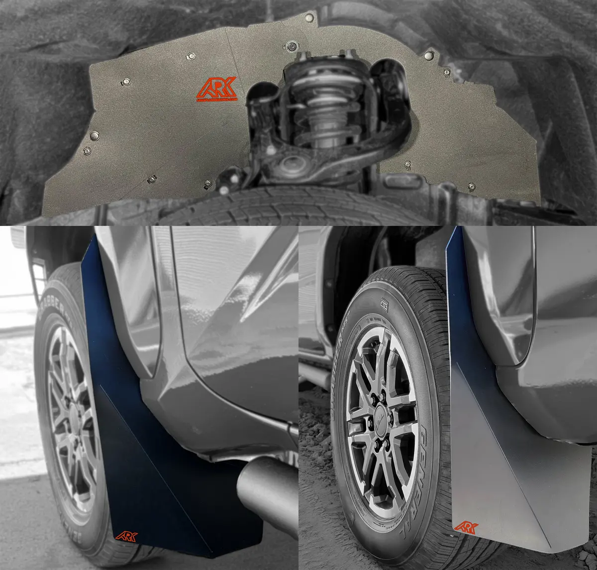 Trixpoly Splash Guards & Mudflap Micros Fits 2024+ Toyota Tacoma 3