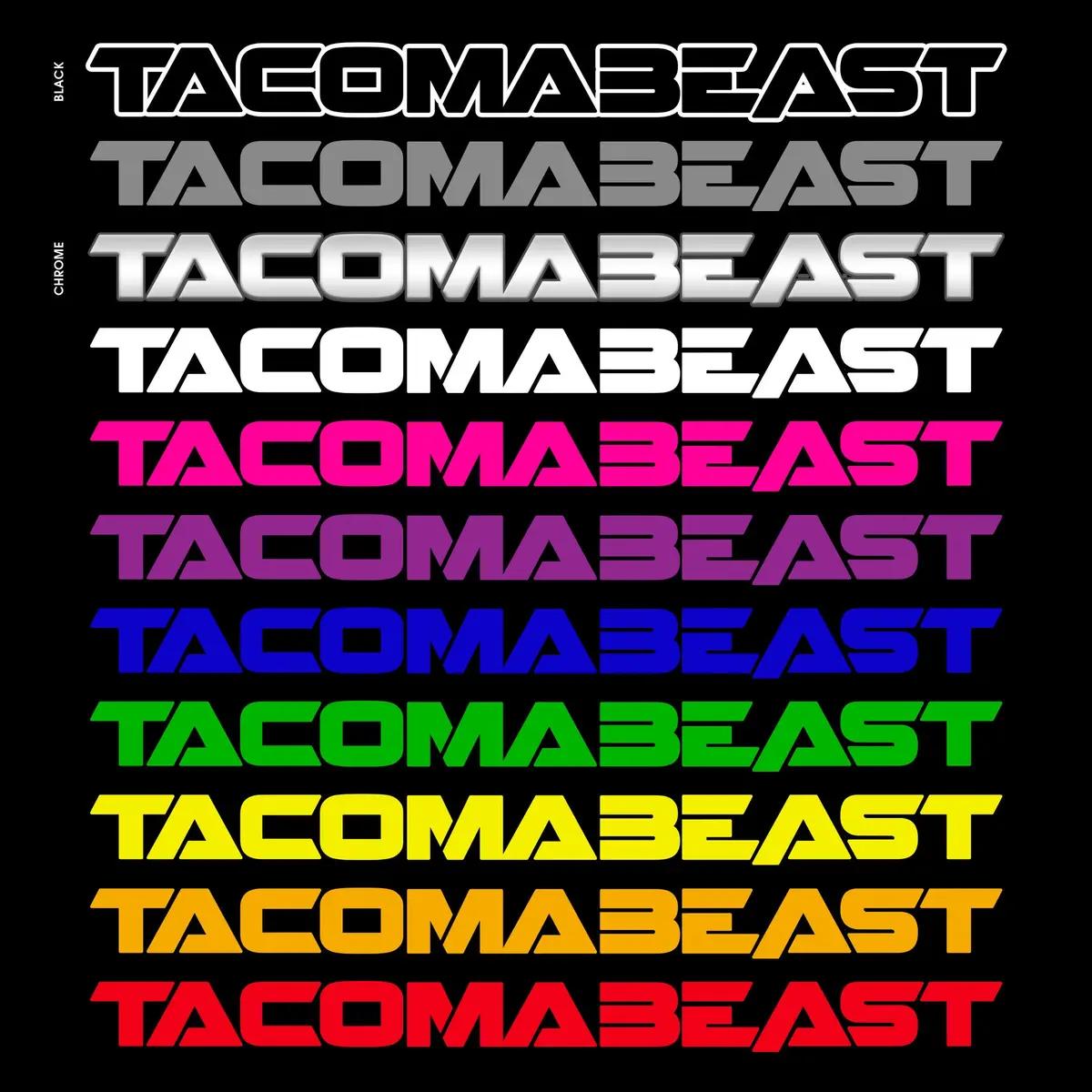 Tacomabeast Decal 2