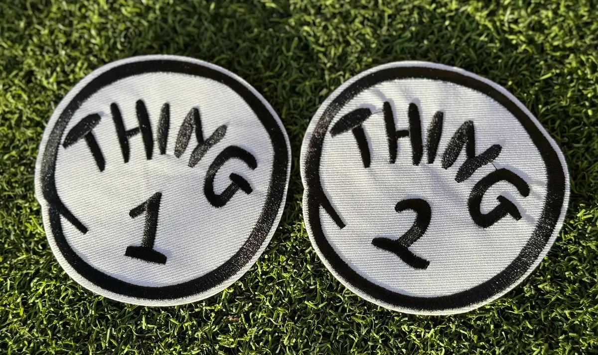 Thing 1 & Thing 2 Iron On Patches 2
