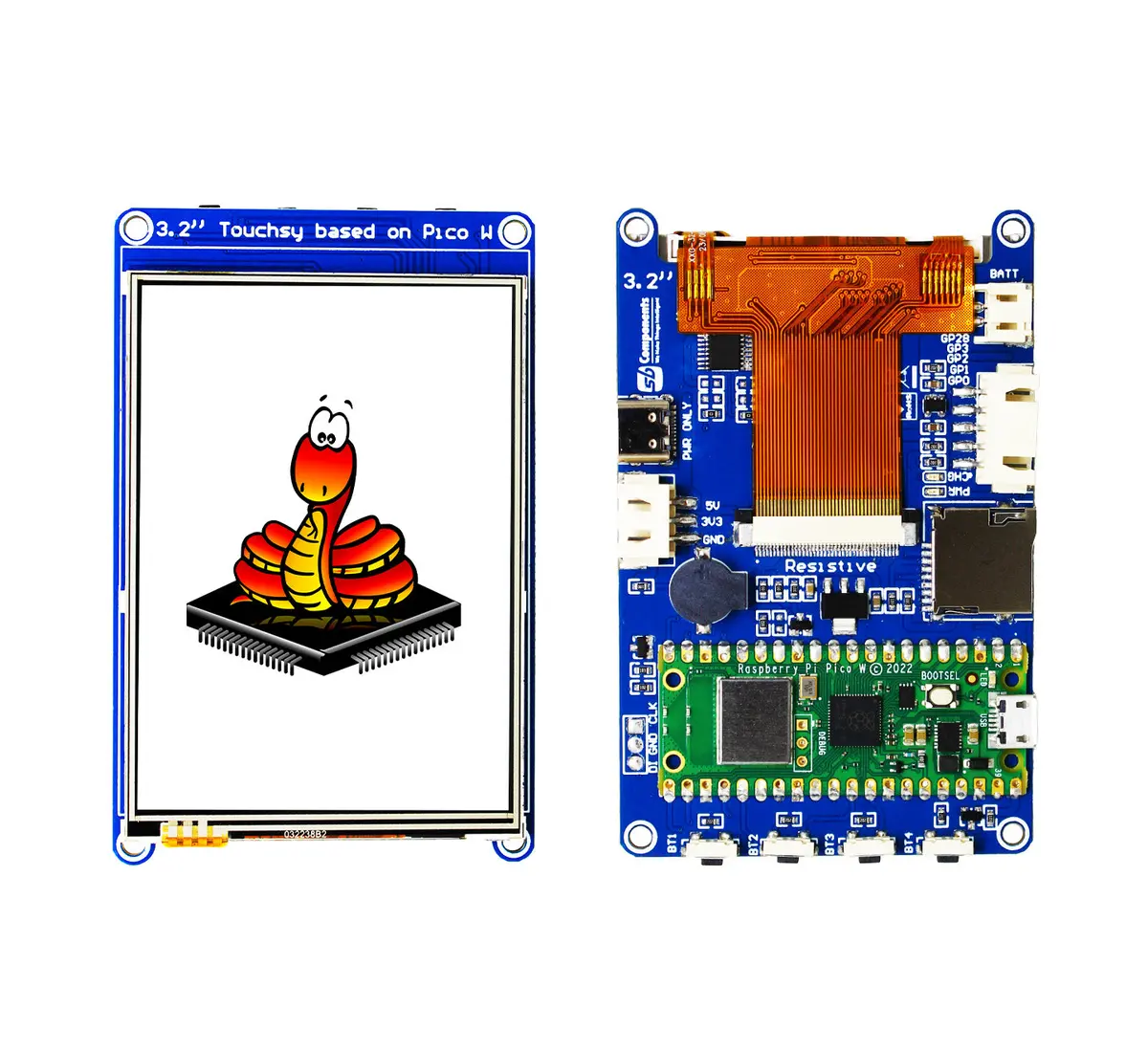 Touchsy - 3.2" Touch Lcd Display Based On Pico W 1