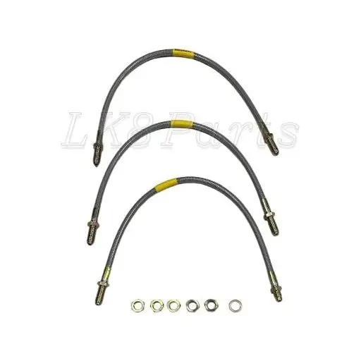 Stainless Steel Brake Hoses Kit Standard Length 1