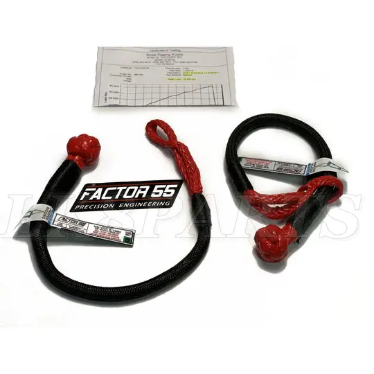 Factor 55 Extreme Duty Red Soft Shackle Kit 1