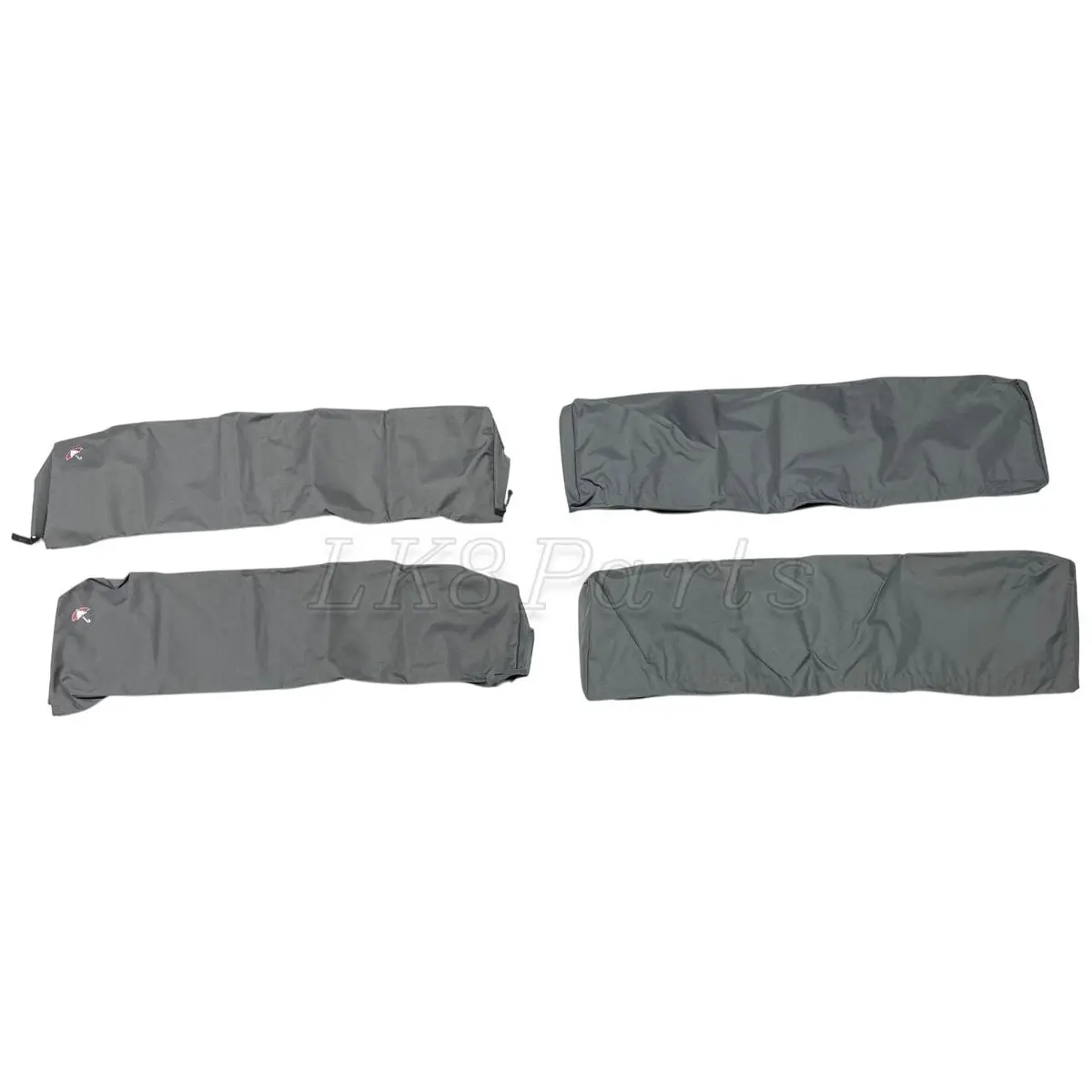 Rear Inward Facing Bench Waterproof Seat Covers Grey Set 1