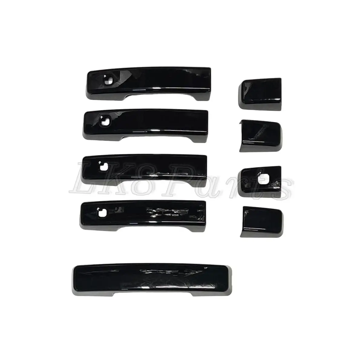 Door & Tailgate Handle Cover Kit Gloss Black 5Pcs 1