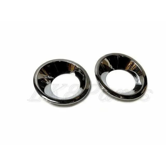 Fog Lamp Surrounds Plastic Chrome Pair 1