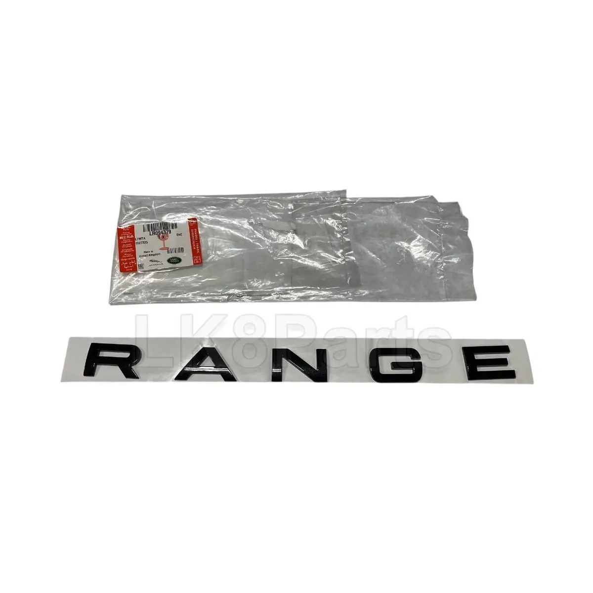 Black Front Hood Lettering "Range" Genuine 1