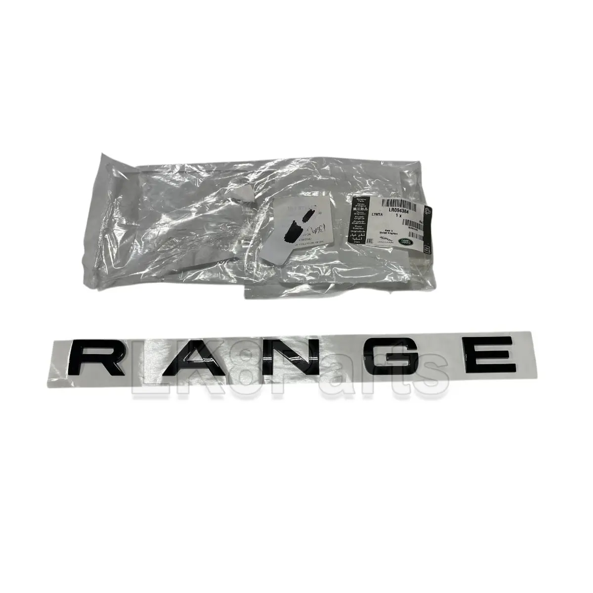 Black Tailgate Lettering "Range" Genuine 1