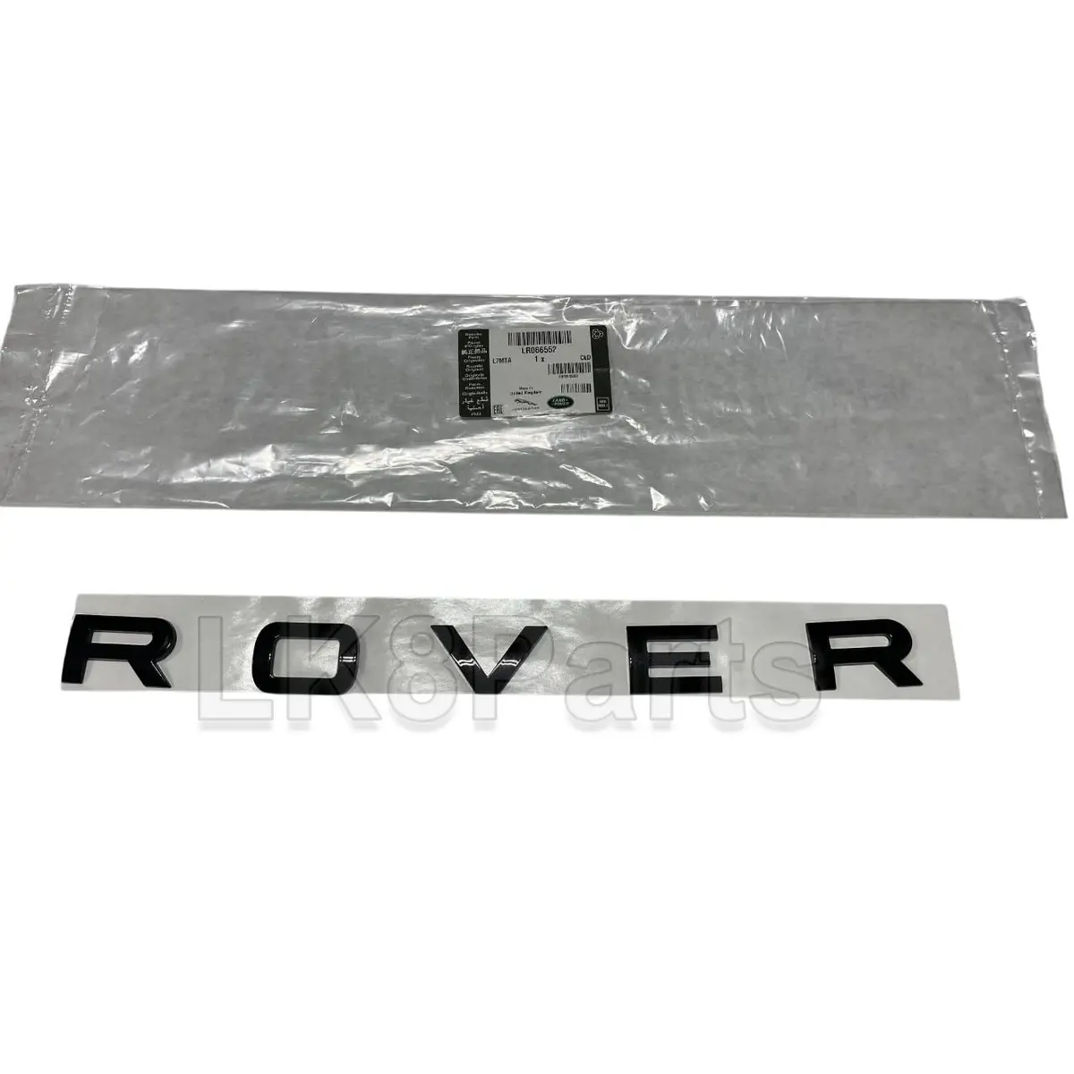 Black Front Hood Lettering "Rover" Genuine 1