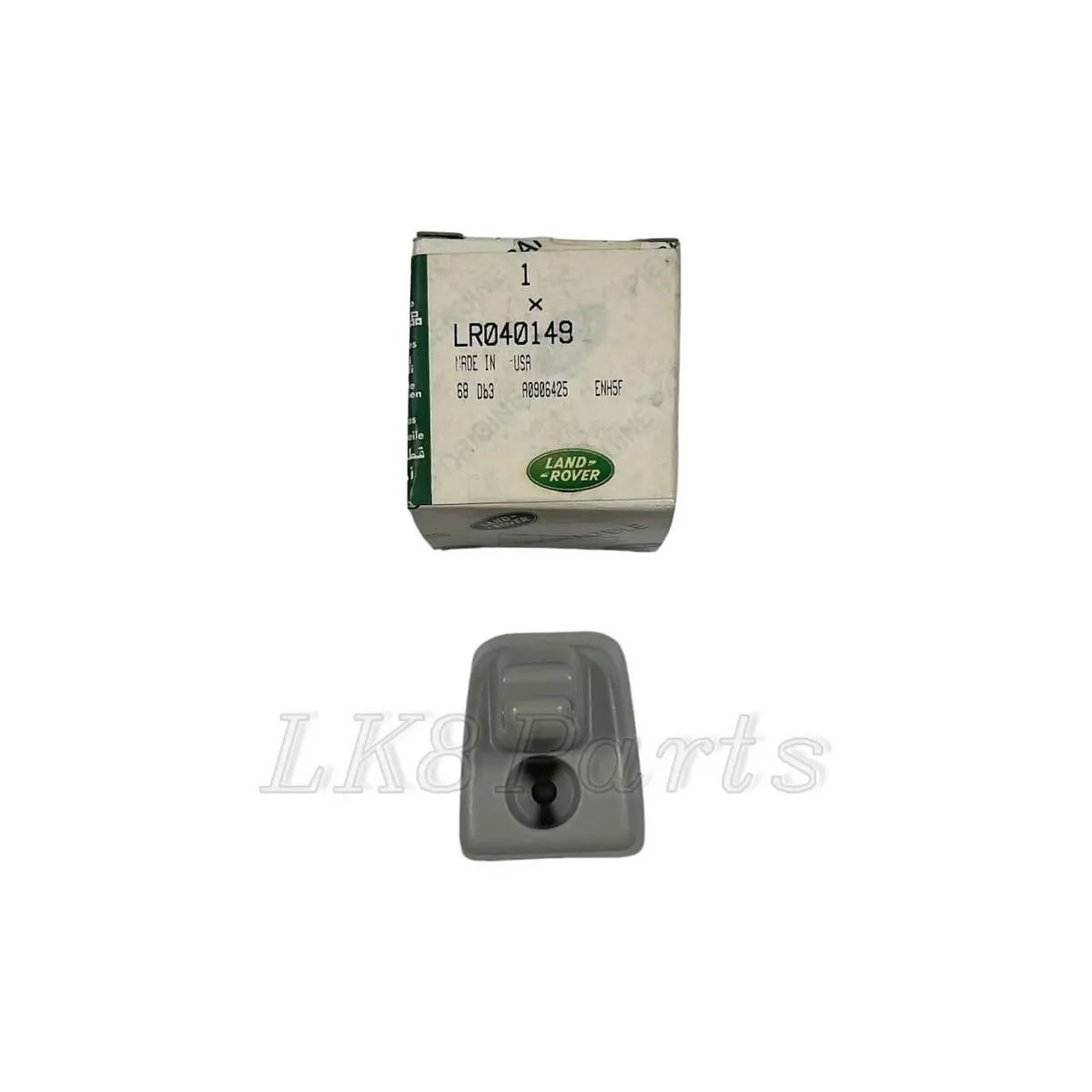 Left Front Sun Visor Retainer Clip Cirrus Gray 1