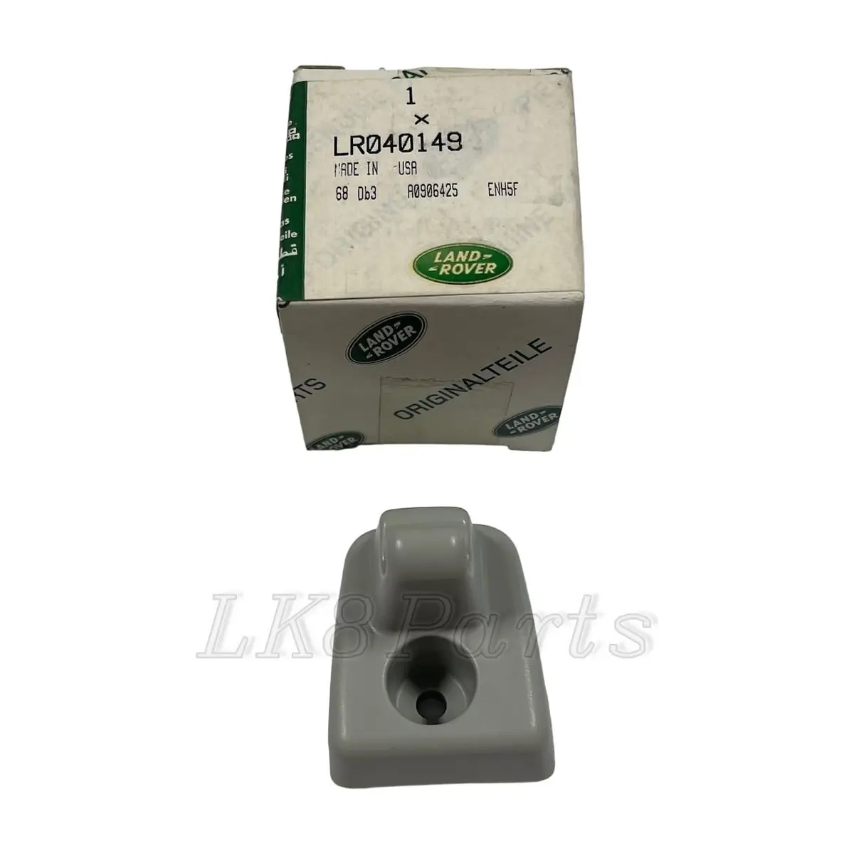Left Front Sun Visor Retainer Clip Cirrus Gray 2