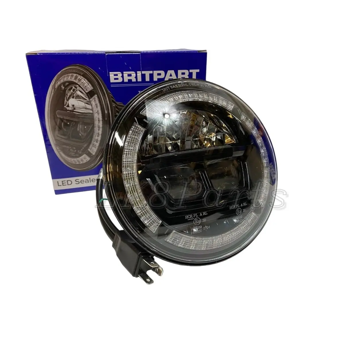 7" Sealed Beam Led Headlight Set Lhd 1