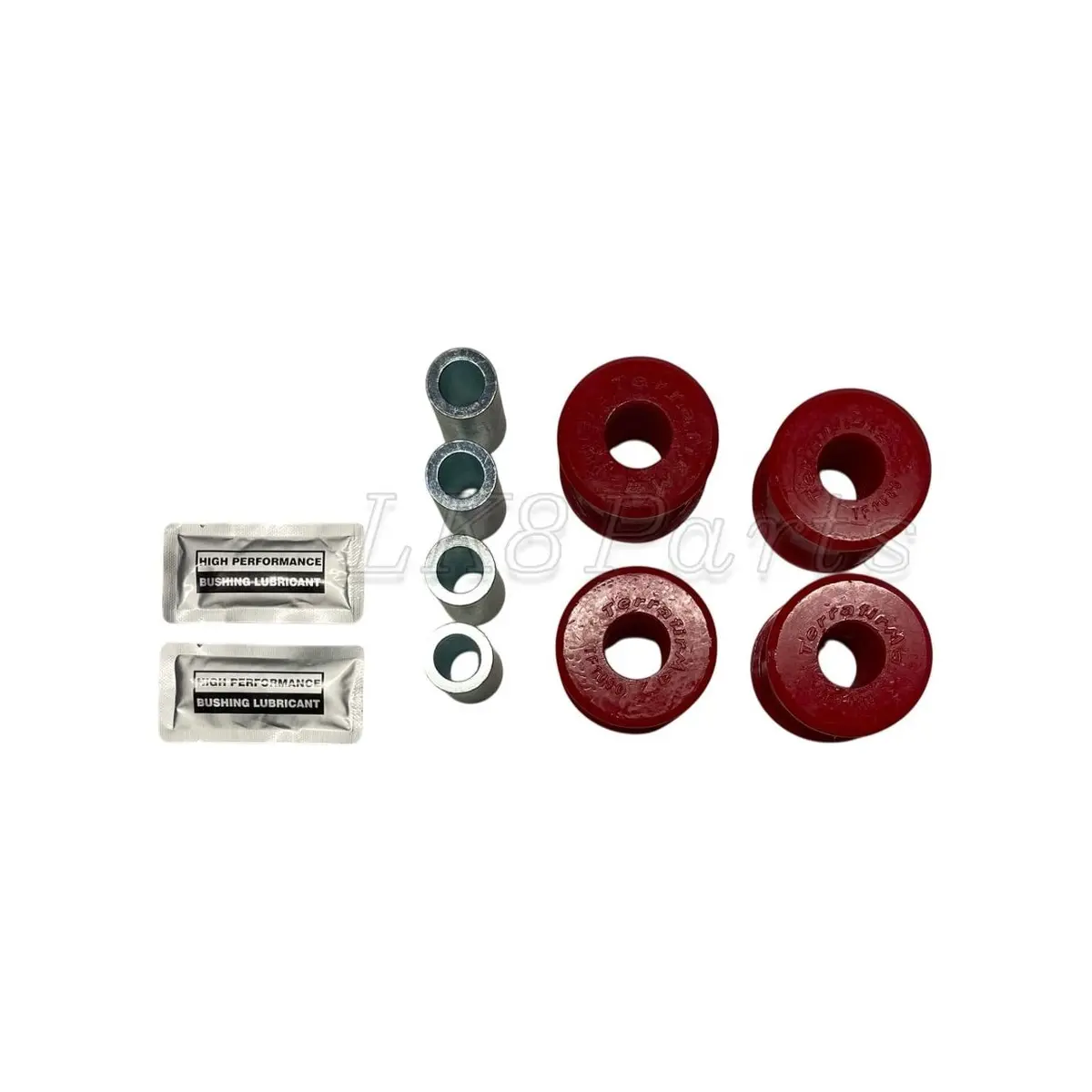 Front Radius Arm Bush Kit Axle End (Early) Terrafirma Poly 1