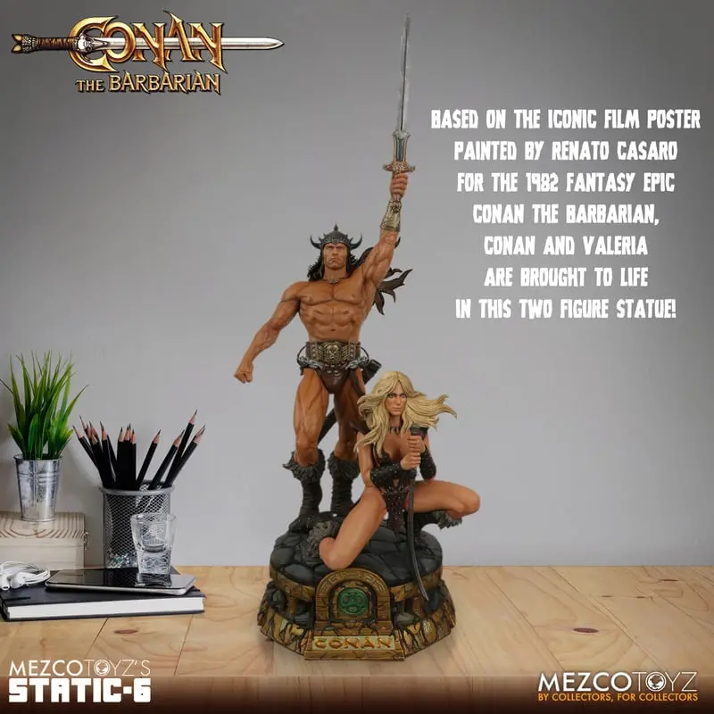Pre-Order (Deposit) - Mezco Conan The Barbarian (1982) Static Six 25" Statue 1