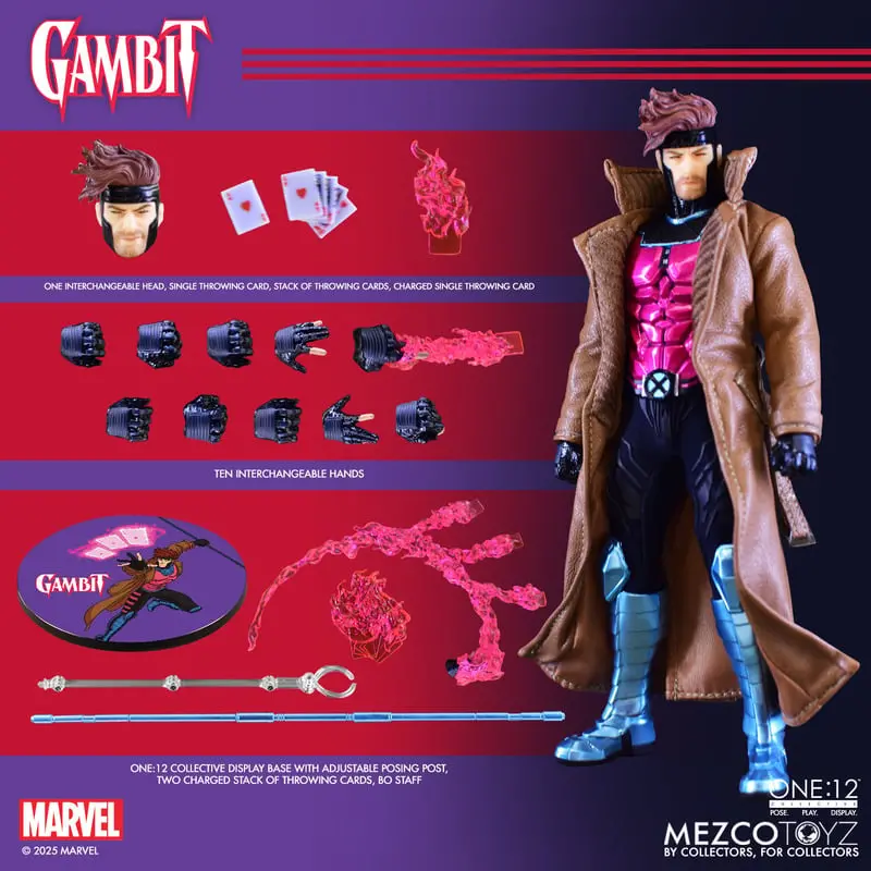Pre-Order (Deposit) Mezco One12 Gambit 6-Inch Figure 1