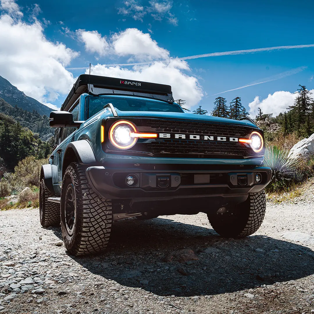 Ford Bronco Led Headlights With Drl & Sequential Turn Signals 1
