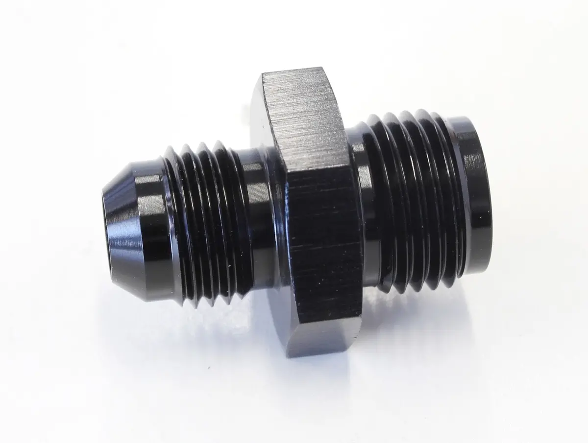Af704-06Blk Inverted Seat Adapter – Converts 5/8"-18 Thread To -6An Hose Connection 1