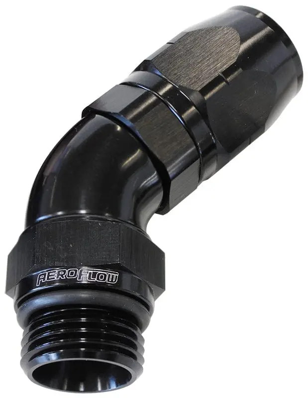 Af544-10-12Blk -12 Orb To -10An 45° Male Swivel Hose Fitting 1