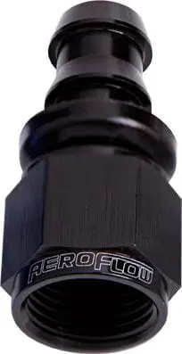 An-6 Straight Hose End With Push-Lock Fitting – Af401-06Blk 1