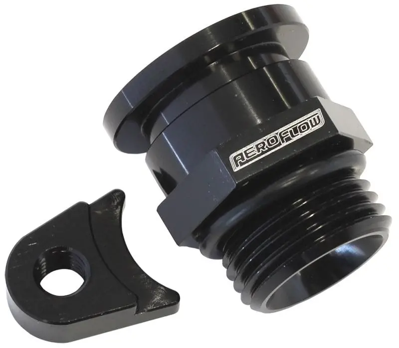 Af64-2200Blk Black Fuel Pressure Regulator Adapter Fitting 1