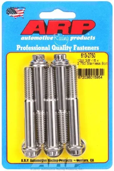 Ar613-2750 Stainless Steel 12-Point Bolt Kit – 5-Piece Set 1