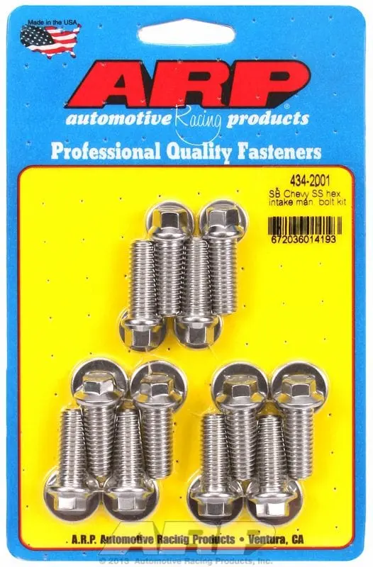 Ar434-2001 Stainless Steel Intake Manifold Bolt Kit – Hex Head Design 1
