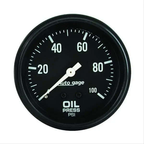 Autogage By Autometer Analog Mechanical Gauges – 2-1/16" Diameter, Oil Pressure & Temperature Combo 1