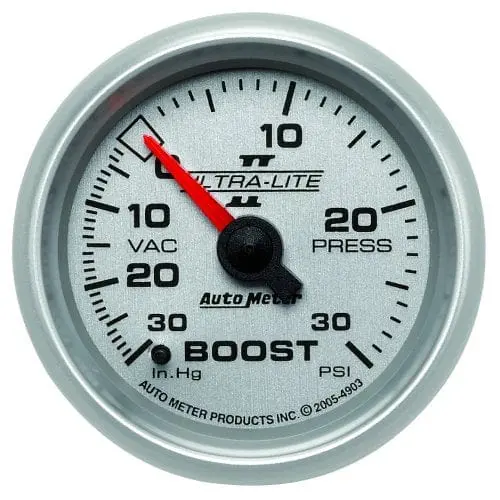 Ultra-Lite Ii Dual-Scale Boost/Vacuum Gauge – 3-1/8" Dial (Au4903) 1