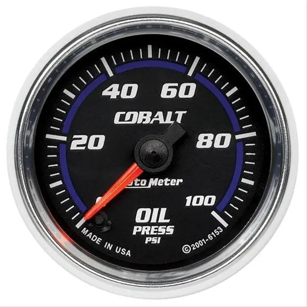 Autometer Cobalt 7953 Analog Gauge – 2-1/16" Diameter, Black Face 1