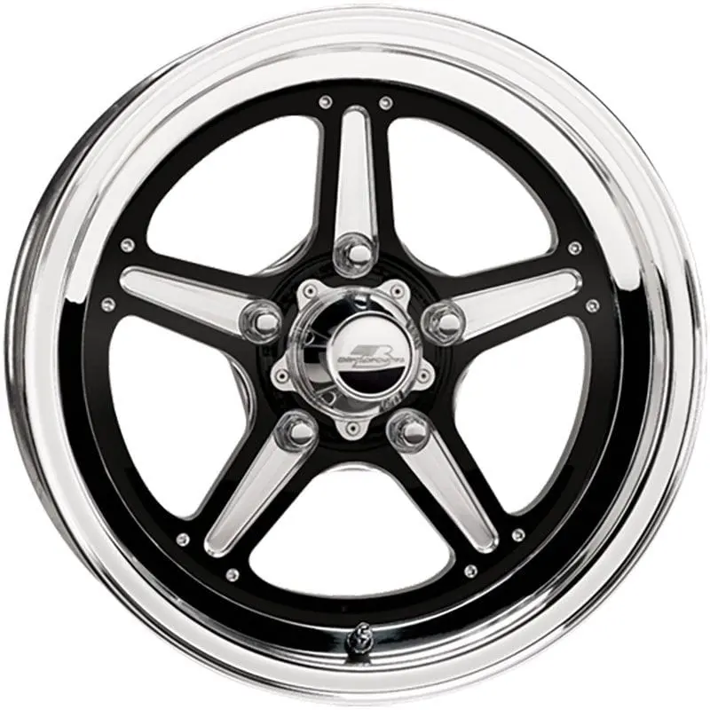 Street Lite Bsbrs035706545N 15X7 Black Drag/Racing Wheel 1