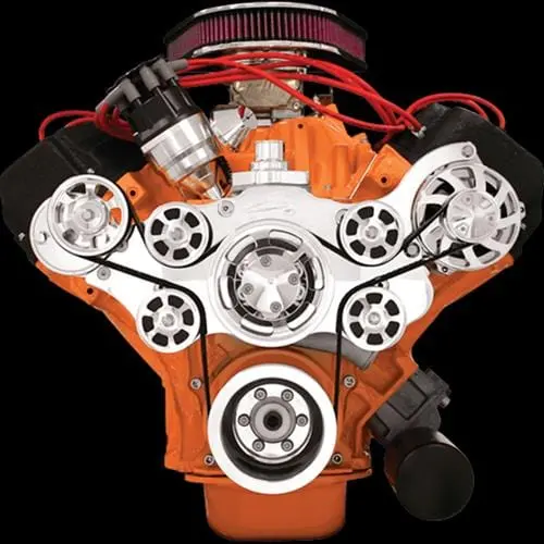 Billet Specialties 14825A Tru Trac Serpentine Drive System (No A/C) 1