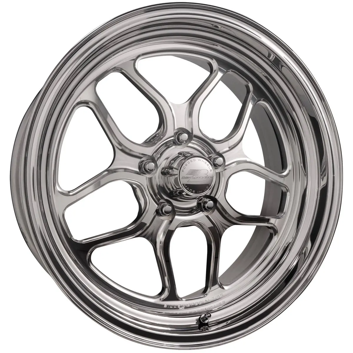 Billet Specialties Rs Series Forged Aluminum Racing Wheel – 17X8.5 Inch, 5X4.75 Bolt Pattern 1