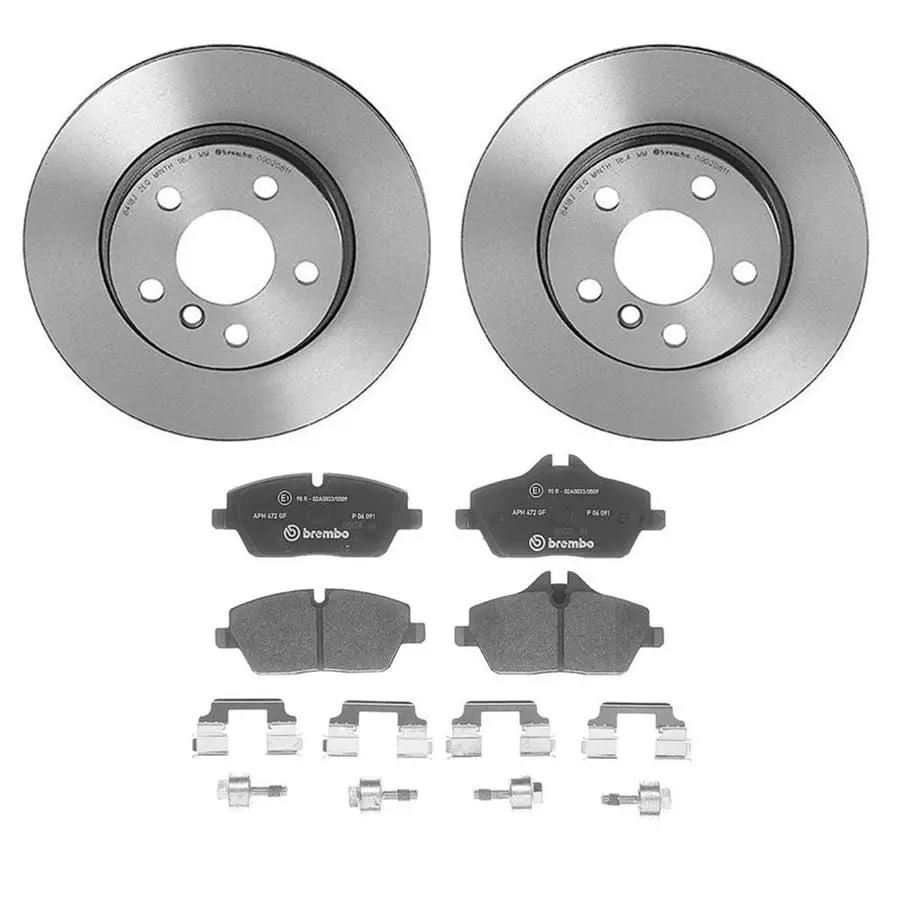 Brembo Kt00A25 Full Disc Brake Pad And Rotor Kit For Track And Street Use 1