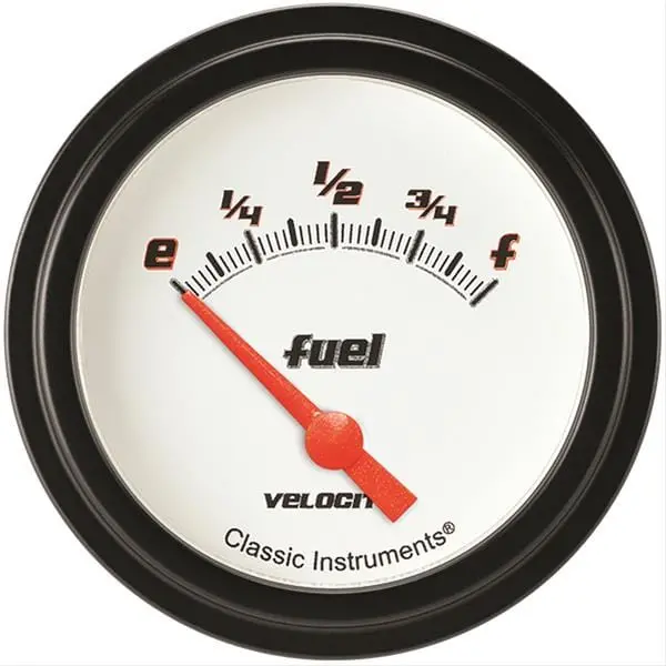 Classic Instruments Vs212Wblf Velocity Series White-Backlit Gauge 1