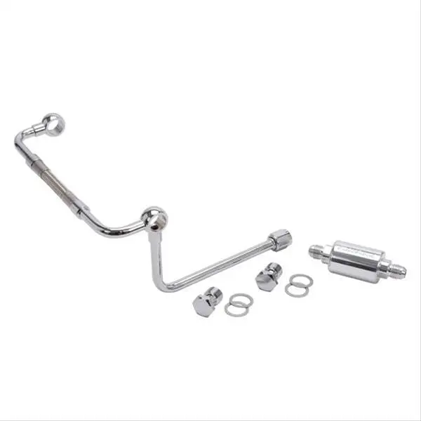 Edelbrock 8128 Dual-Feed Fuel Line & Filter Kit – Complete Delivery System 1