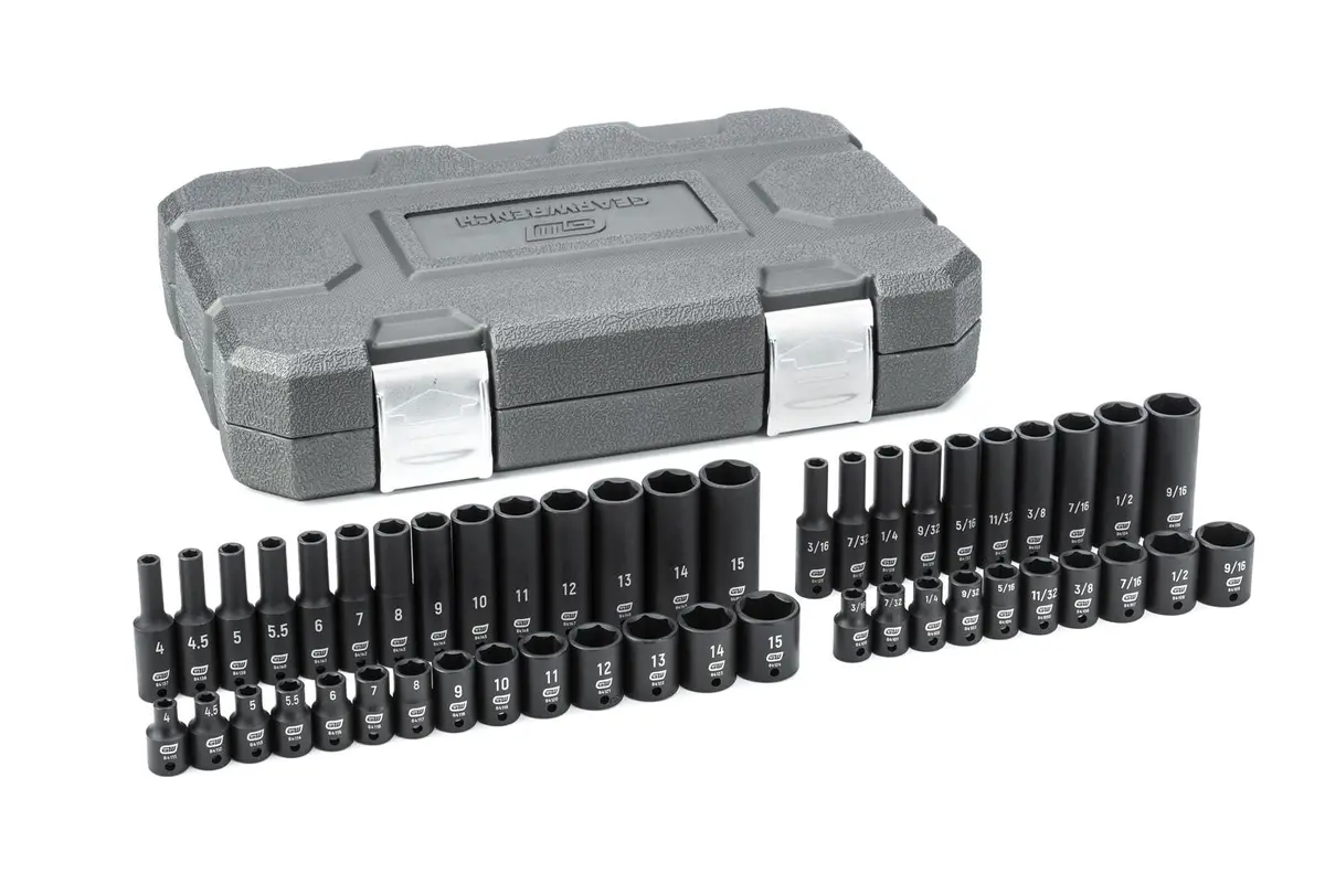 Gearwrench 84902 Impact Socket Set – 1/2" Drive, Chrome-Moly, 10-Piece 1