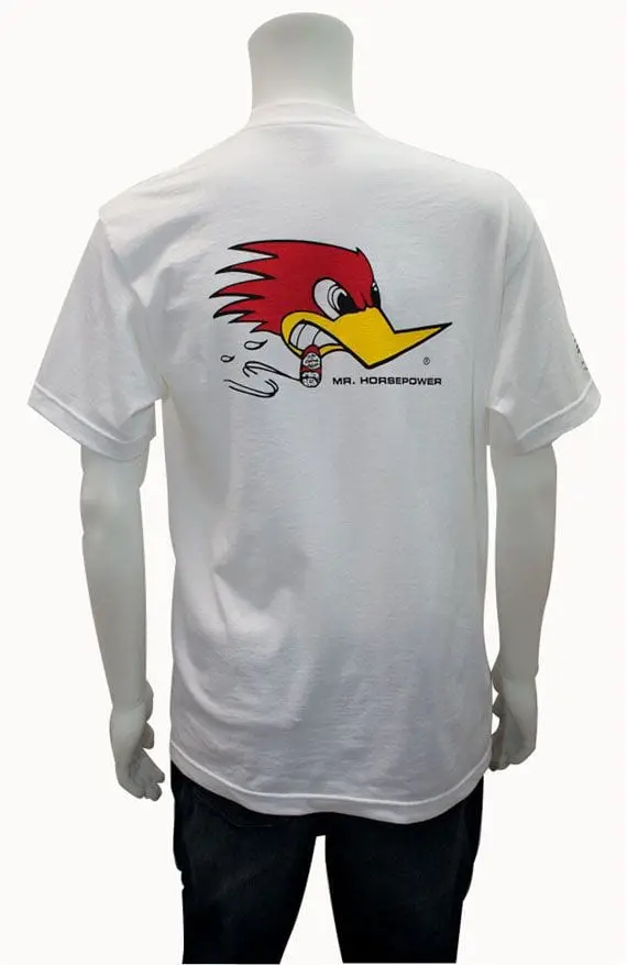 Mr. Horsepower Men’S White Graphic T-Shirt – Xl, Cotton Blend Mncst06Whxl 1