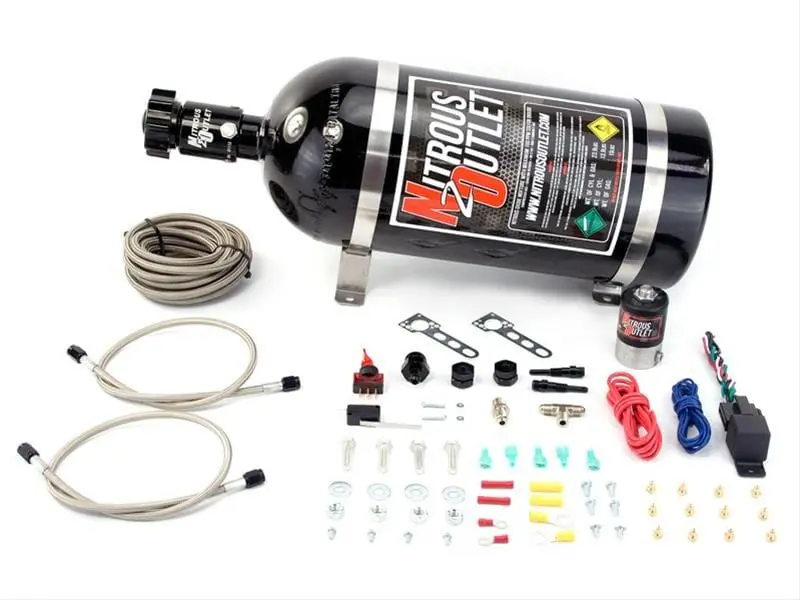 Nitrous Outlet Dual-Nozzle Wet Nitrous System – Adjustable Twin-Injector Setup (00-10201-12) 1