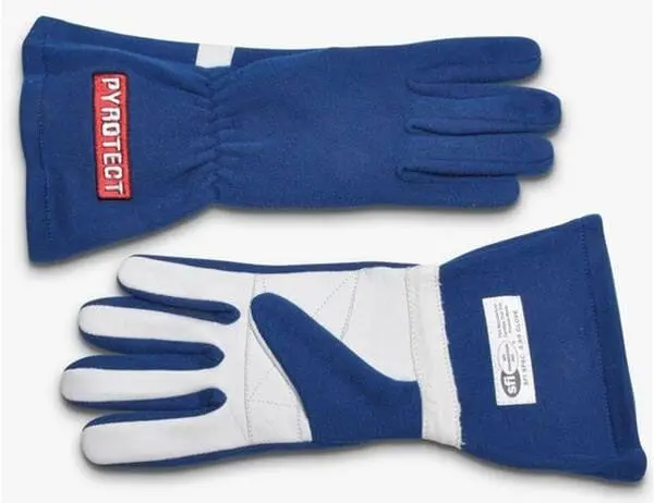 Pyg2230000 Two-Layer Blue Racing Driving Gloves – Medium Size 1
